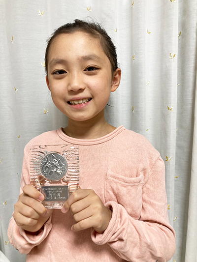 赤澤咲月さん(小4)が群馬県ピアノコンクール小学生3.4年生の部で奨励賞を貰いました！！