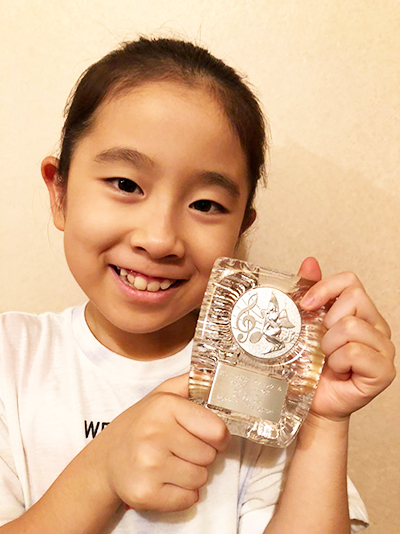 恒吉花さん(小3)が群馬県ピアノコンクール小学生3.4年生の部で奨励賞を貰いました！！